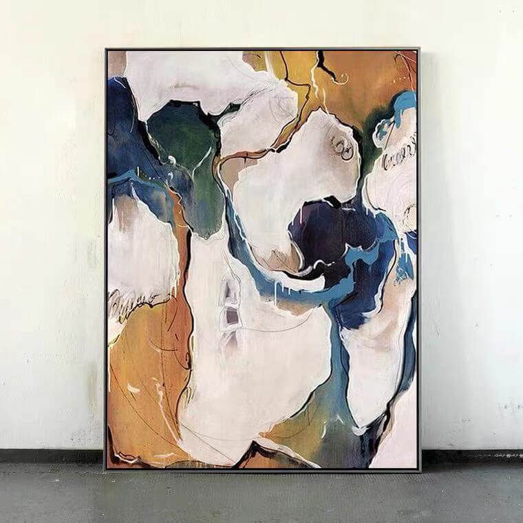 Textured Hand Painted Vibrant Wall Art