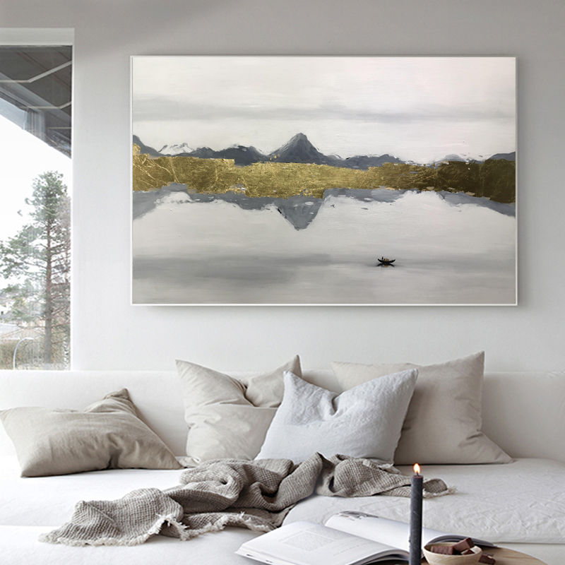 100% Hand Made Gold Painting