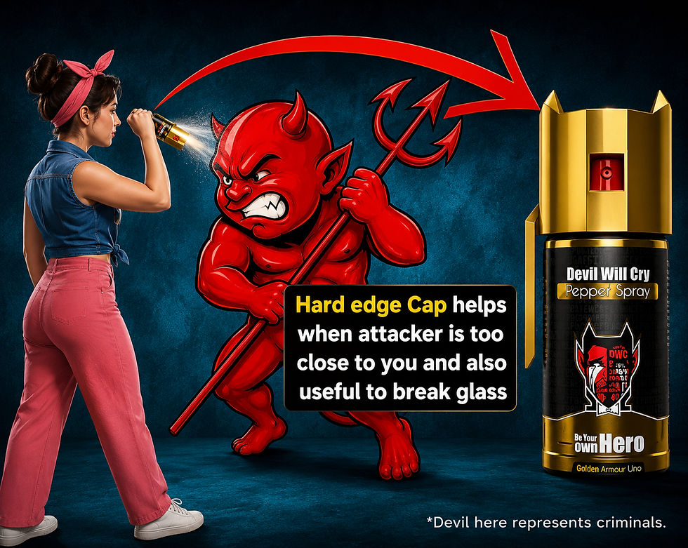 थंबनेल: Devil Will Cry 15% Golden Pepper Spray  Self-Defense for Women, Men security