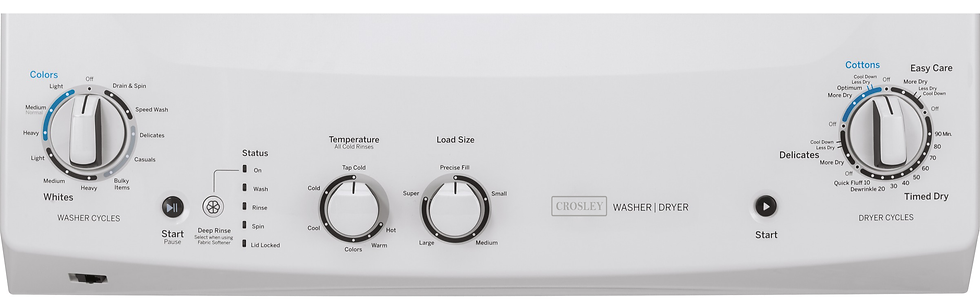 Thumbnail: Crosley Stacked Laundry Center ELECTRIC - FREE 3/10 YEAR WARRANTY