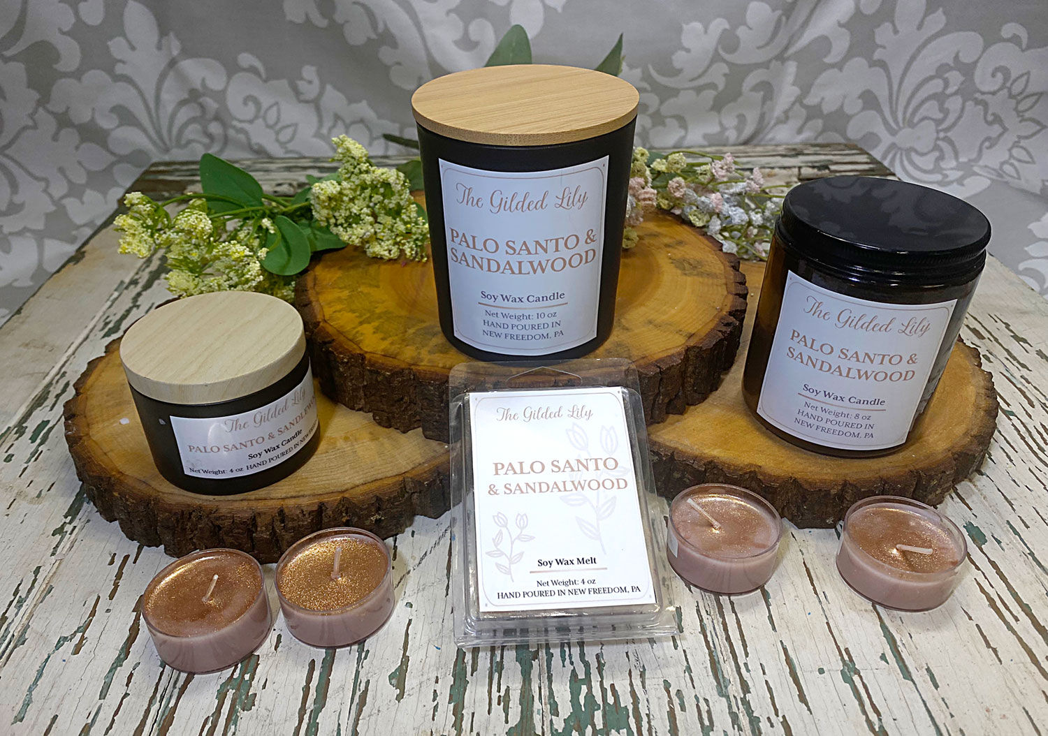 Palo Santo & Sandalwood Candles