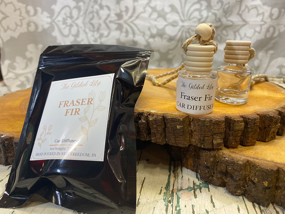 Thumbnail: Fraser Fir Scented Car Diffuser: Hanging Air Freshener