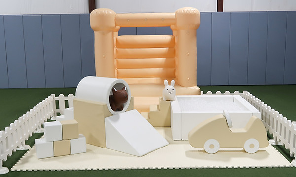 nude combo package including soft play, bounce house, and ball pit for rent in lafayette and youngsville, louisiana