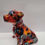 Thumbnail: Lovely vibrant Staffy 11cm handpainted