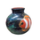 Thumbnail: 10.5 cm round vase hand painted clown fish with lustre gold and tubing