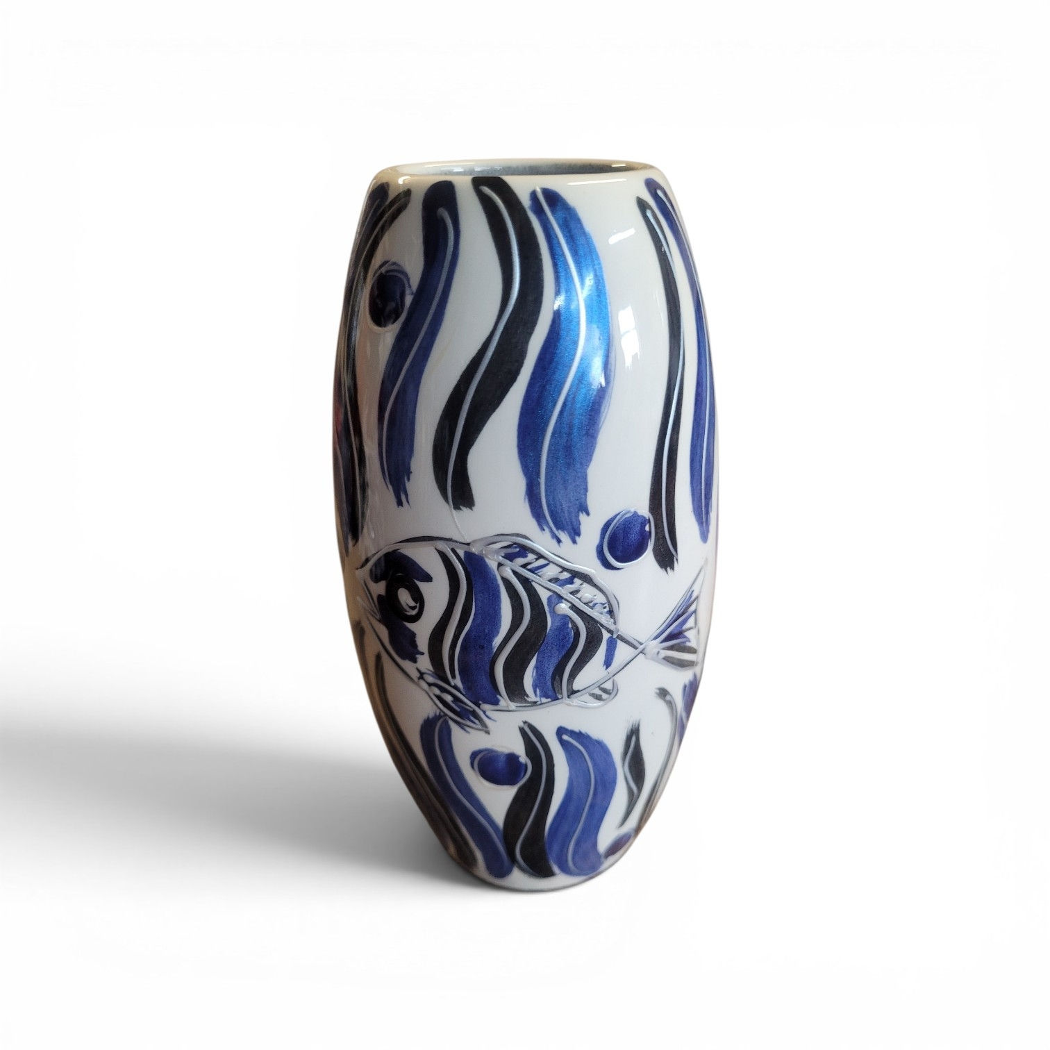 NEW! 17cm hand painted abstract fish hand painted stunning collection 