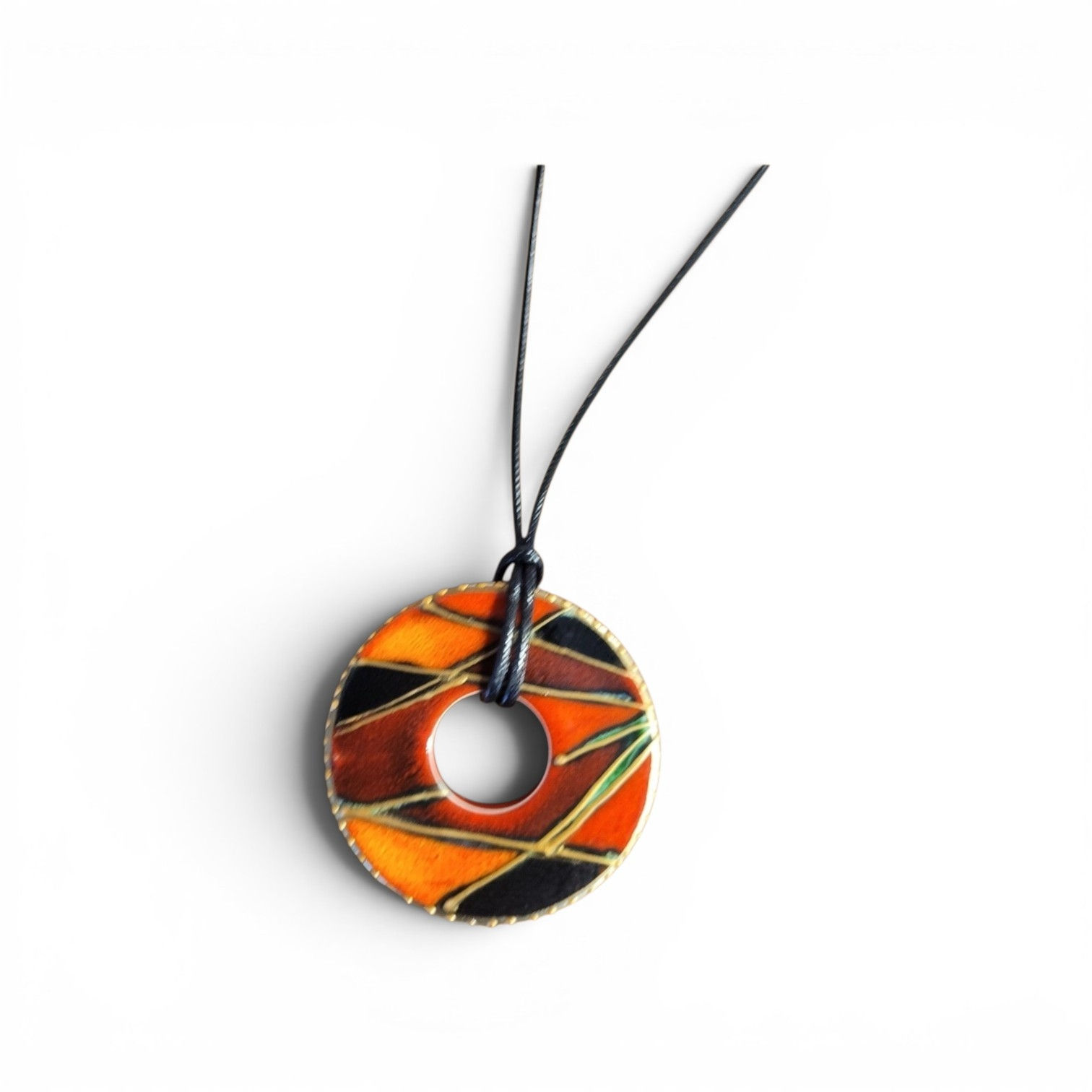 Stunning 6cm 1/1 hand painted pendant