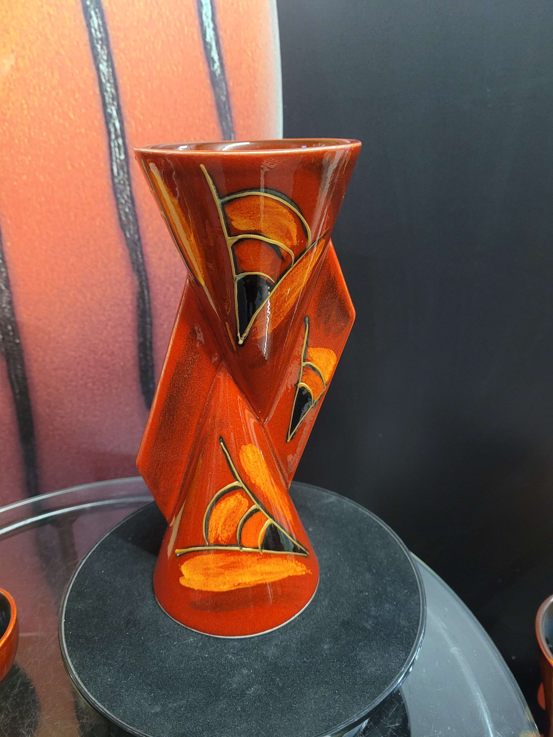 23cm yo yo hand painted abstract design