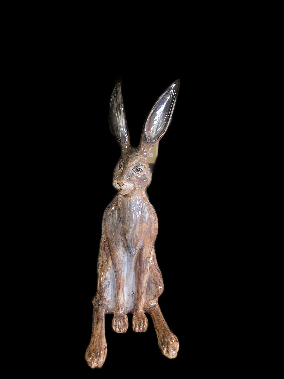 Thumbnail: A very special handmade handpainted Hare each one is a one off see description 