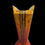 Thumbnail: 24 cm beautiful fan vase handpainted Brimstone design