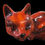 Thumbnail: Stunning very large cat hand painted flambe styke 34cm x 20 cm 