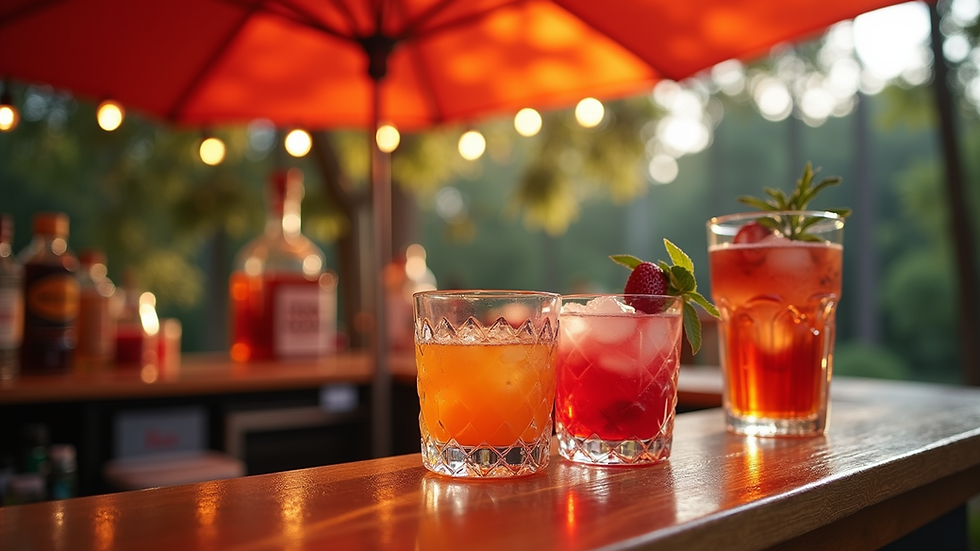 AKYNG Mobile Bar craft cocktails at an Orlando event