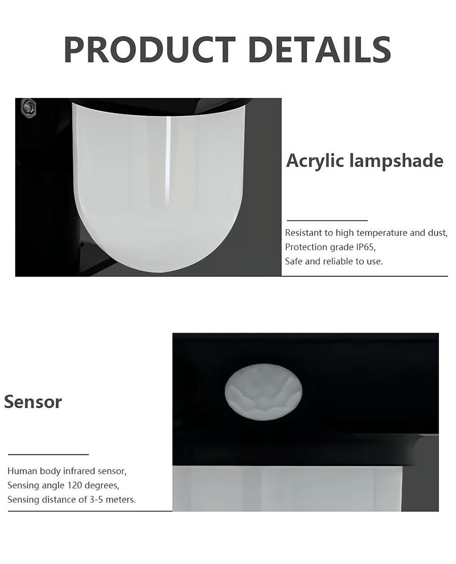 Thumbnail: Solar Motion Sensor Wall Lights