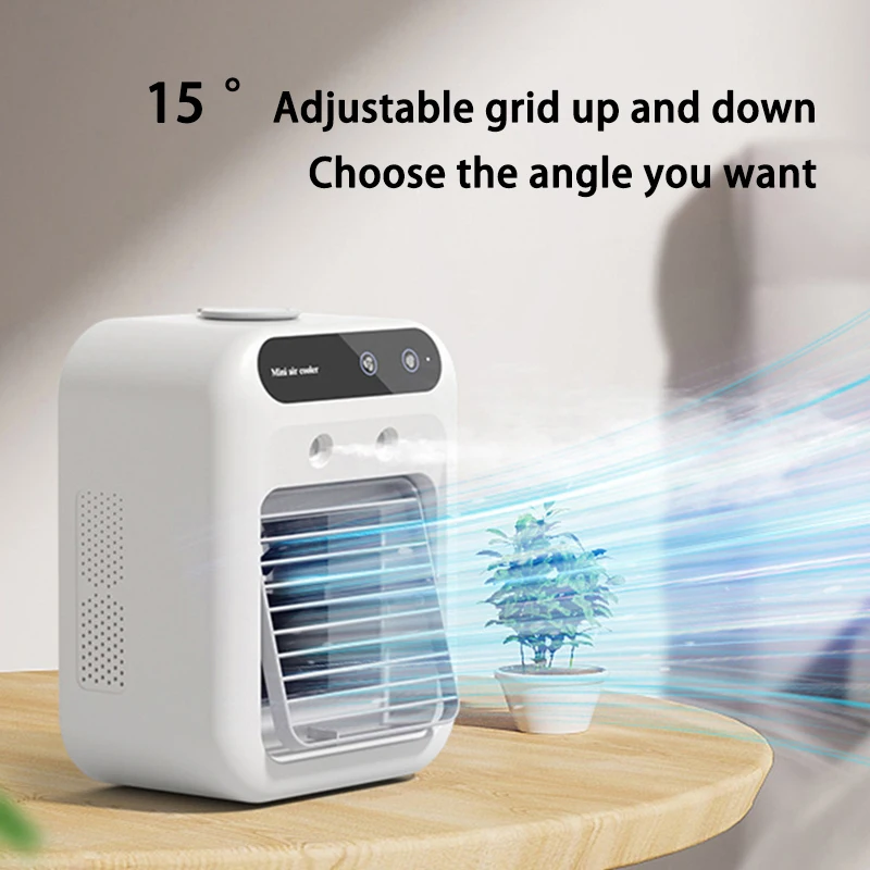 Thumbnail: Portable Mini Air Conditioner with Humidifier Fan