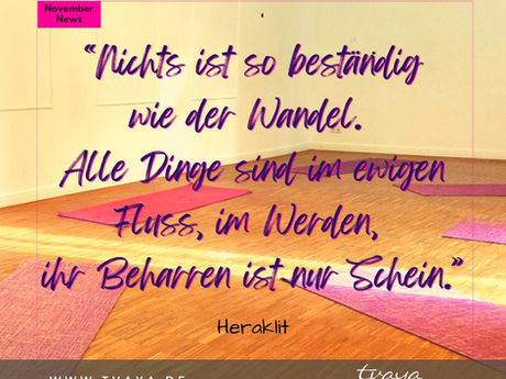 Loslassen: steter Wandel bringt Veränderung…