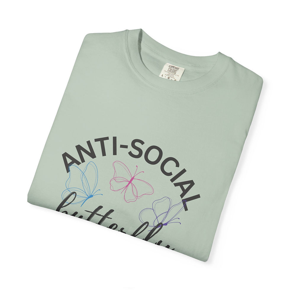 Thumbnail: Anti-Social Butterfly Graphic T-Shirt