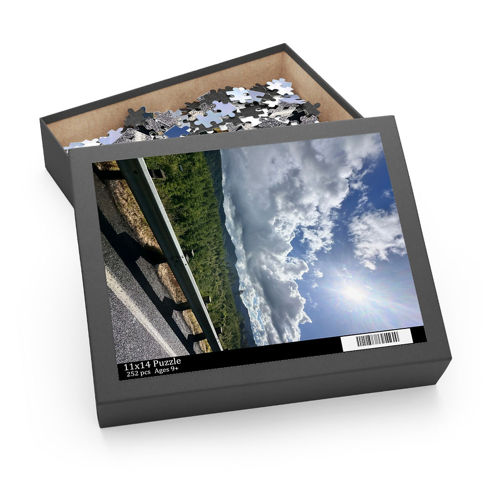 Thumbnail: Scenic Highway Sky Puzzle –  Jigsaw (120/252/500 pcs)