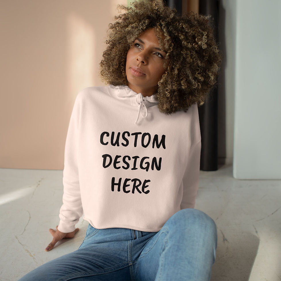 Thumbnail: Customizable Crop Hoodie 