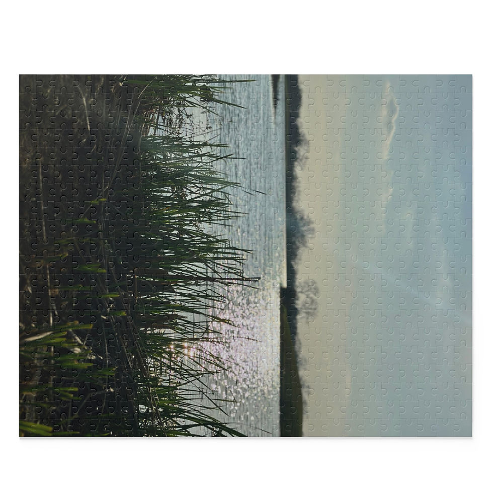 Thumbnail: Lakefront Reeds Jigsaw Puzzle —  120/252/500-Piece