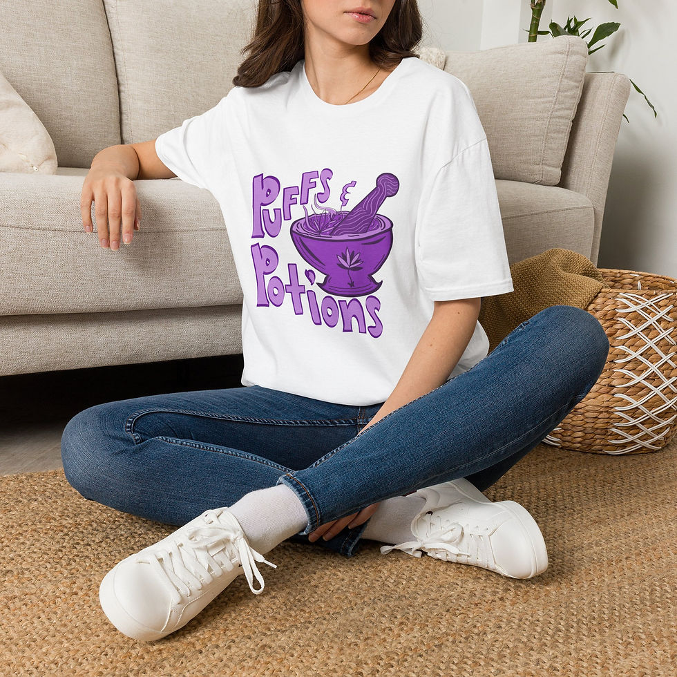 Thumbnail: Puffs n potions Halloween tee