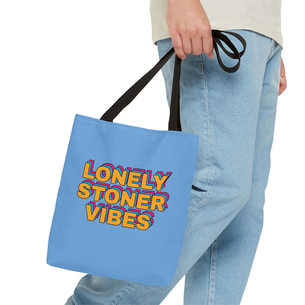 Thumbnail: Blue Lonely Stoner Vibes Tote Bag