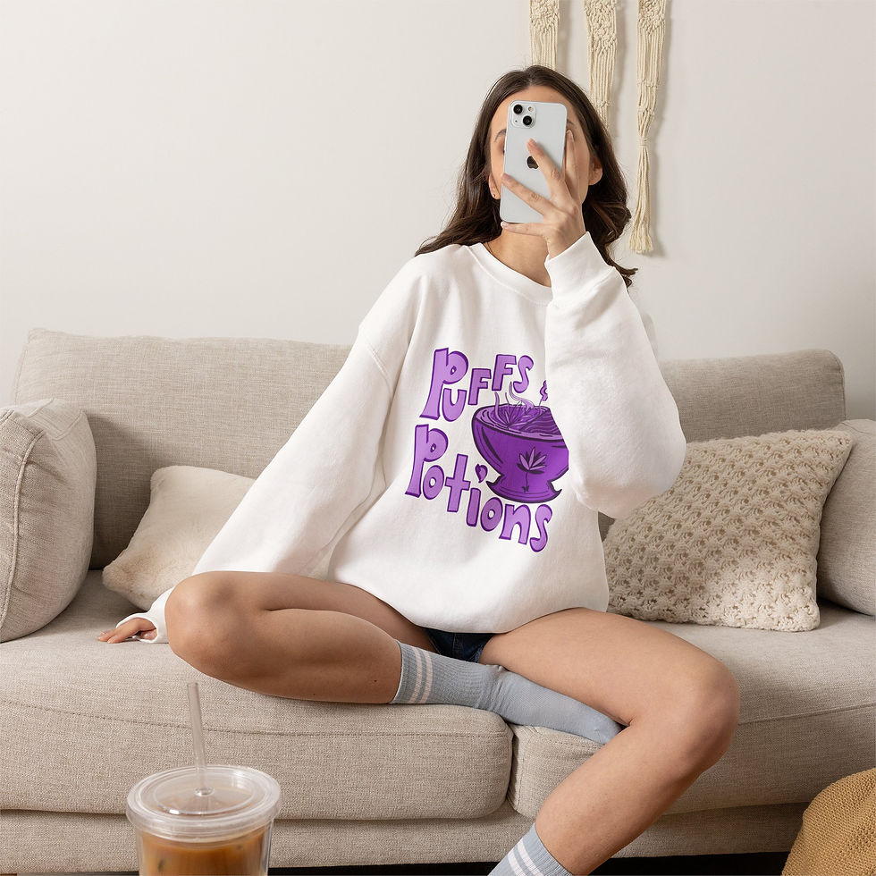 Thumbnail: Puffs & Potions Crewneck Sweatshirt