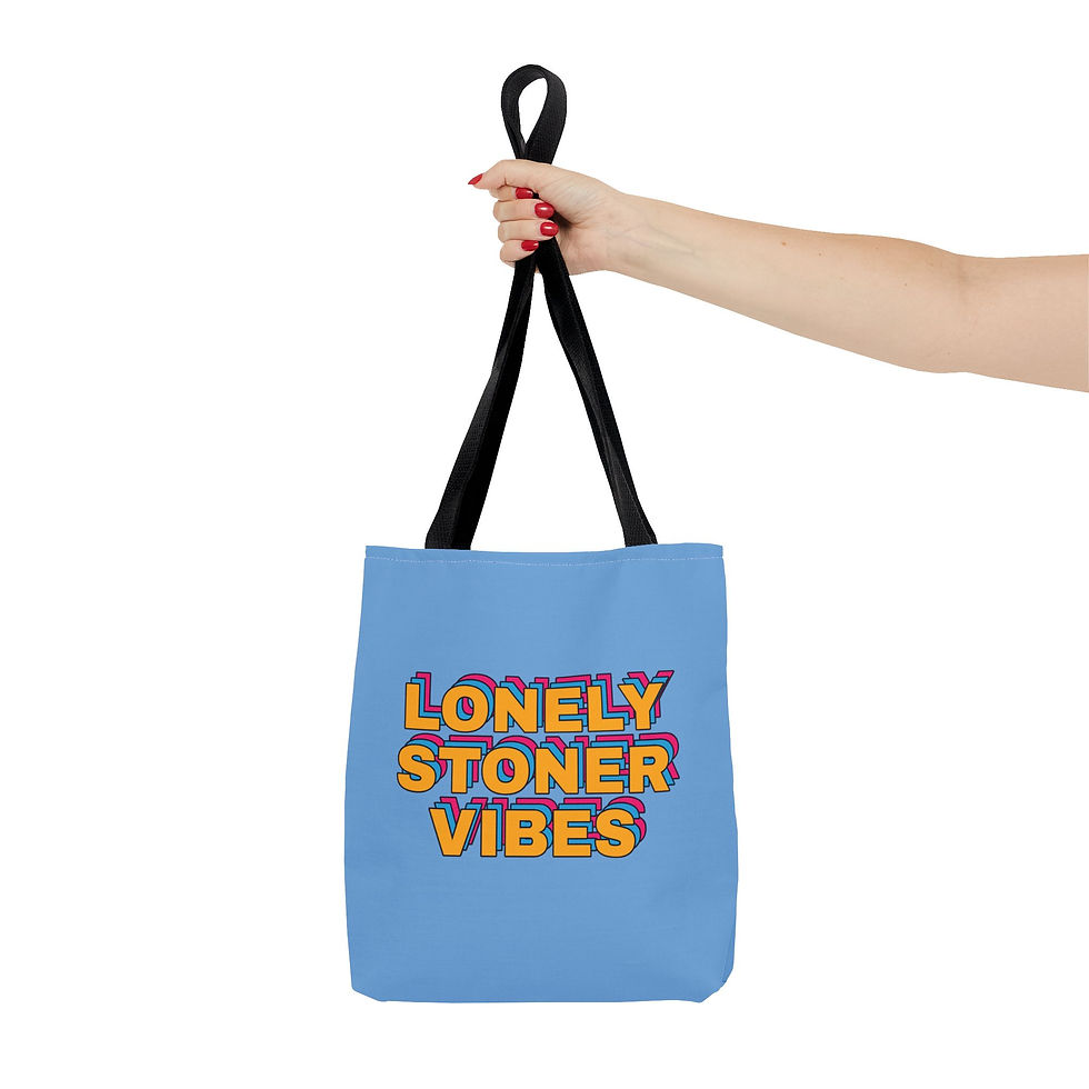 Thumbnail: Blue Lonely Stoner Vibes Tote Bag