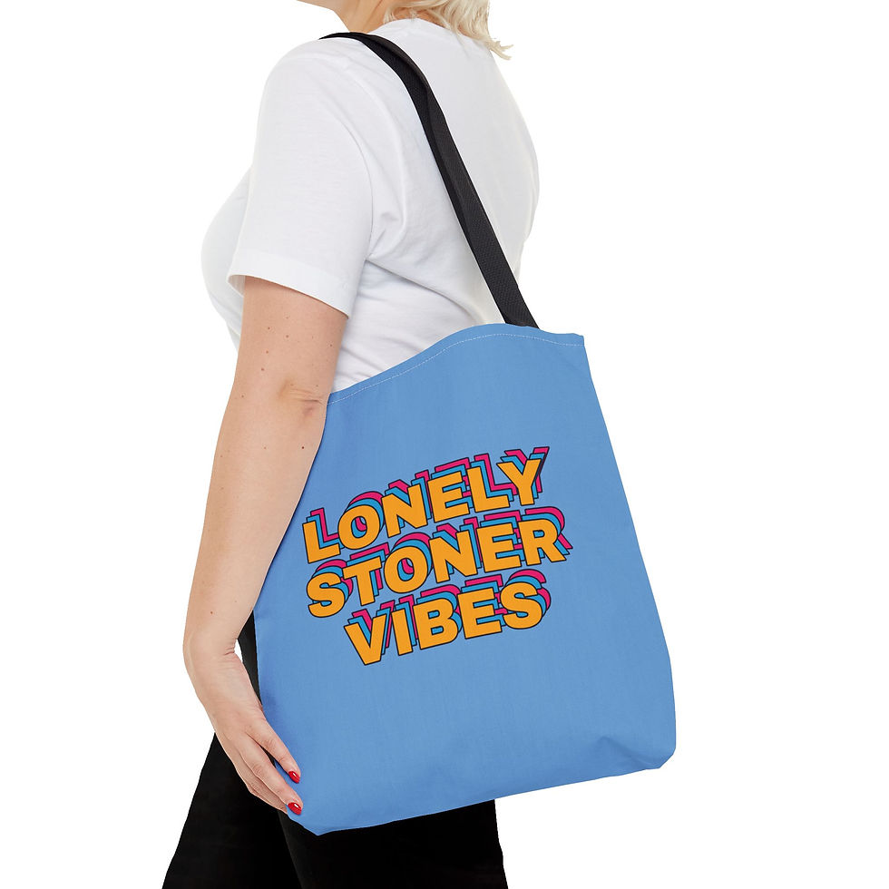 Thumbnail: Blue Lonely Stoner Vibes Tote Bag