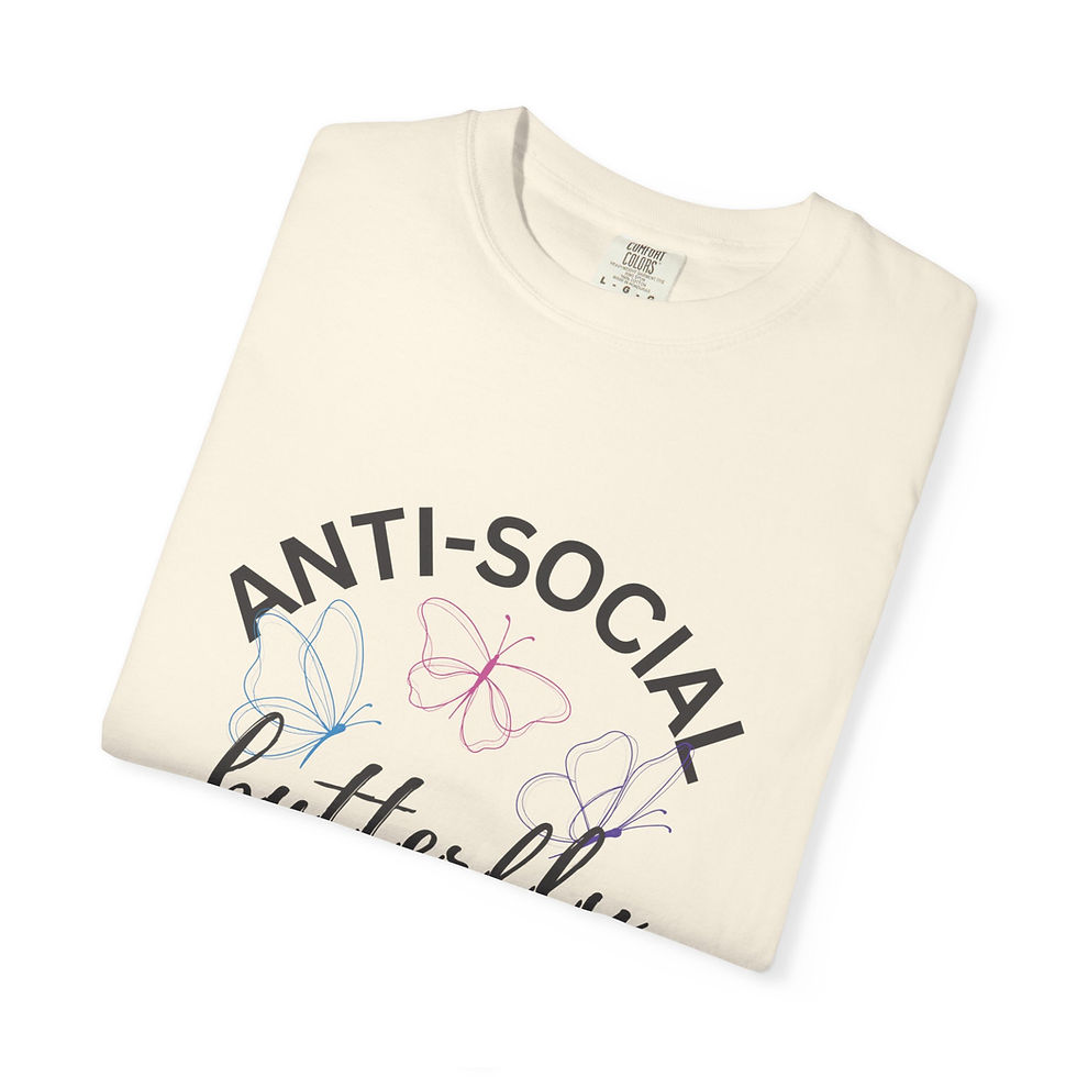 Thumbnail: Anti-Social Butterfly Graphic T-Shirt