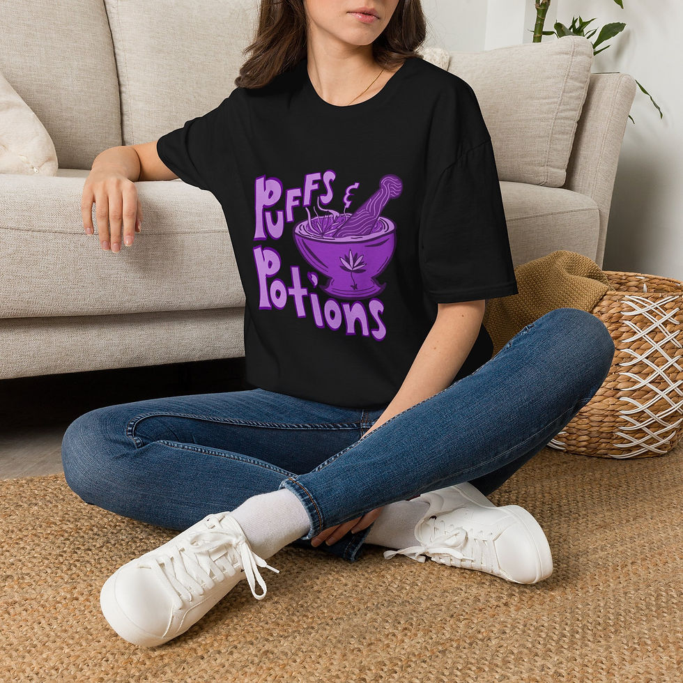 Thumbnail: Puffs n potions Halloween tee