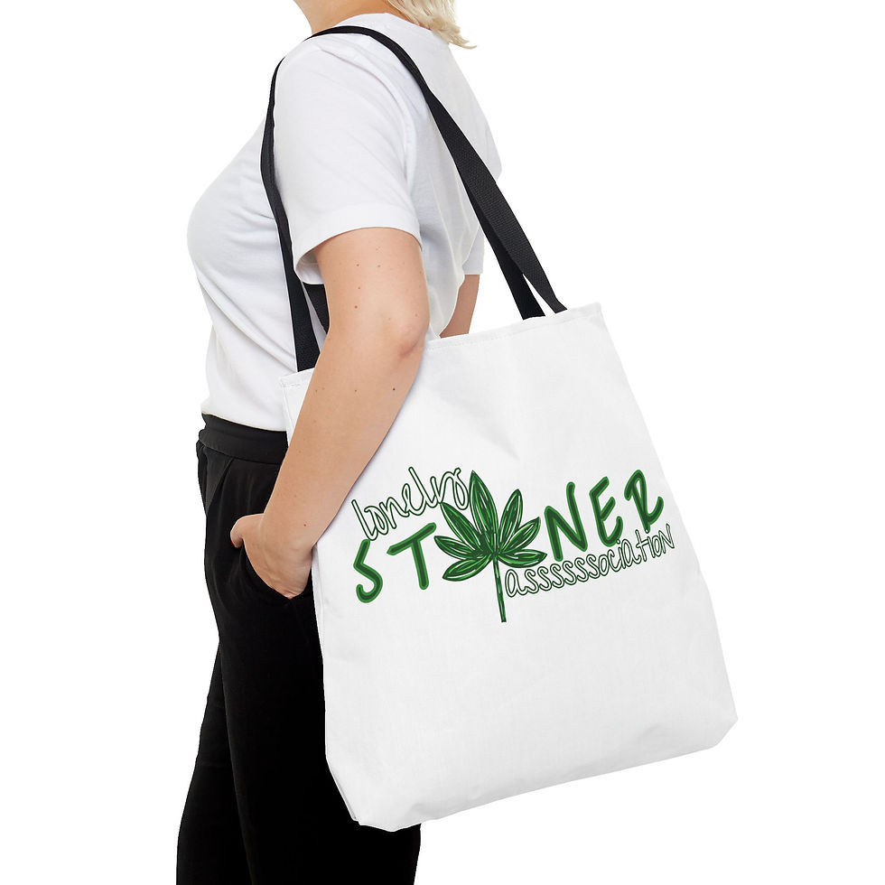 Thumbnail: Chic Stoner Tote Bag with Leaf Design