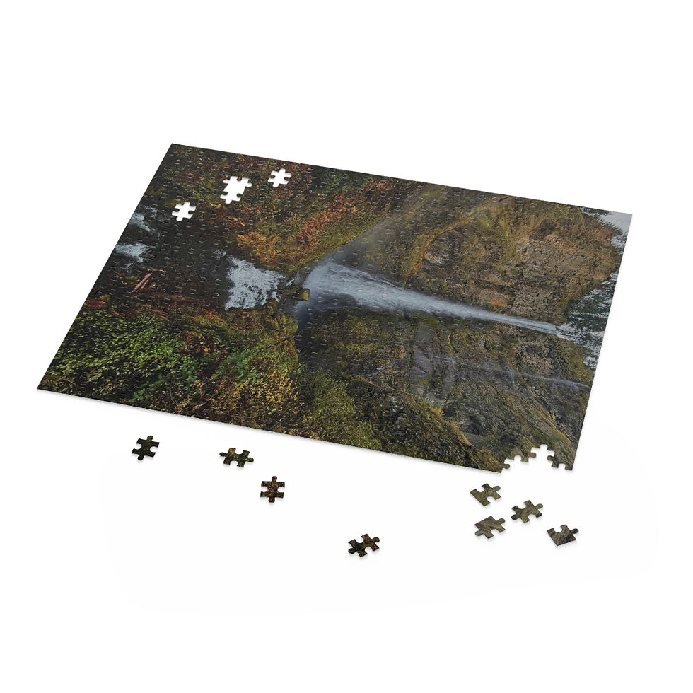 Thumbnail: Waterfall Landscape Jigsaw Puzzle — (120/252/500 Pieces)