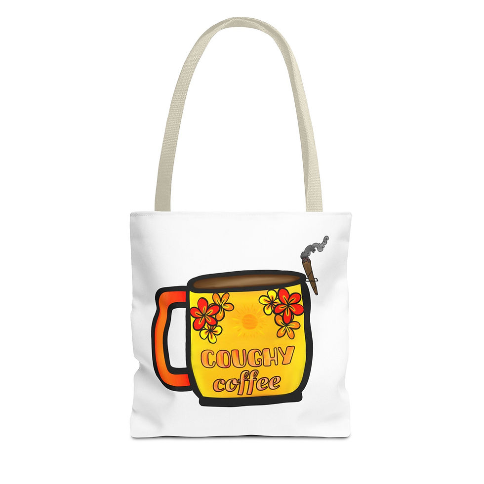 Thumbnail: Coughy Coffee Tote Bag 