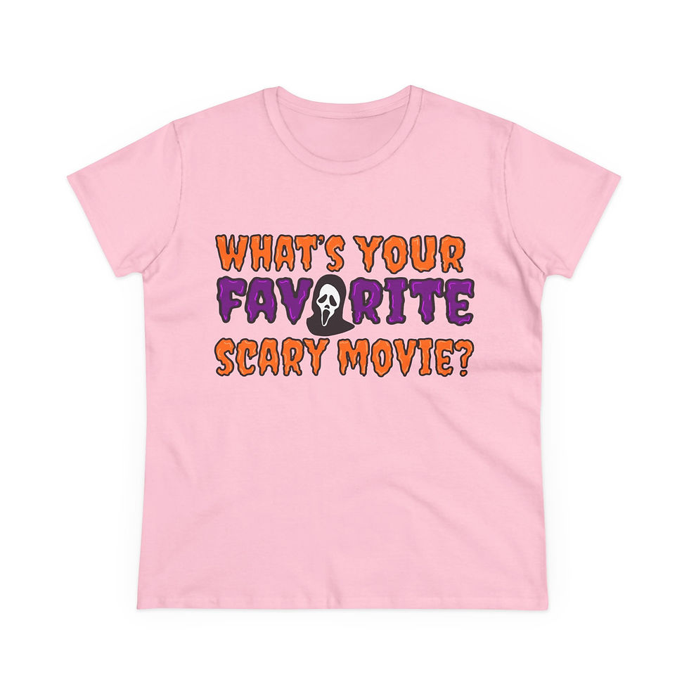 Thumbnail: What's Your Favorite Scary Movie? Women's Halloween T-Shirt