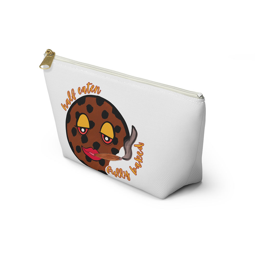 Thumbnail: Accessory Pouch — "Half Eaten, Fully Baked" Cookie Design
