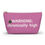 Thumbnail: "WARNING: chronically high" Pink Accessory Bag 