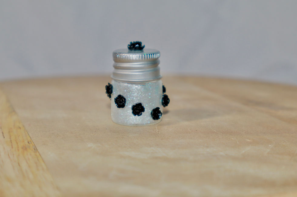 Thumbnail: Dab Jar - Black / Glitter Floral