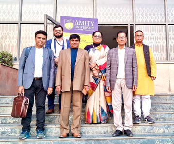 Founder's Presentations at Bhogilal Leher Chand Institute of Indology & Amity University