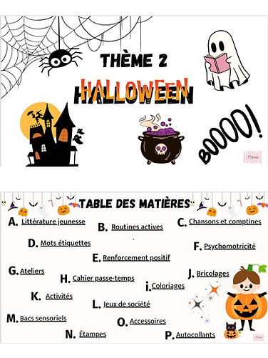 Thème 2 : L'Halloween PDF | Madame Melissa