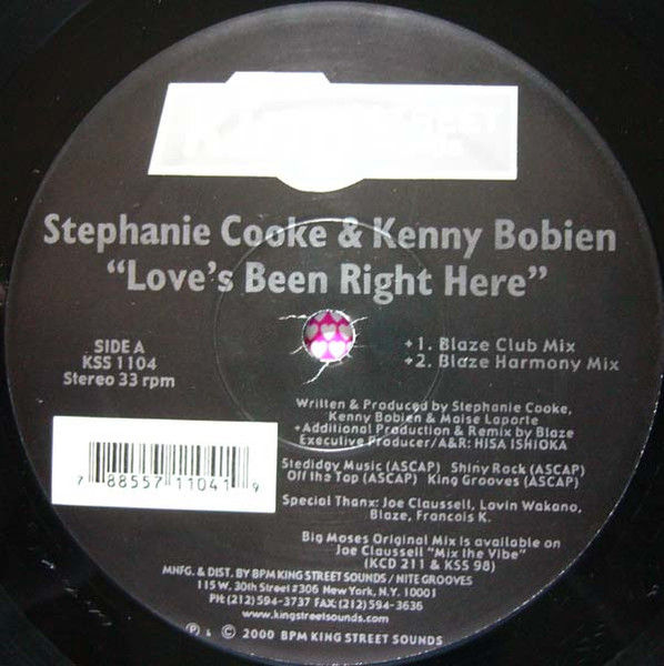 Thumbnail: Stephanie Cooke & Kenny Bobien - Love's Been Right Here