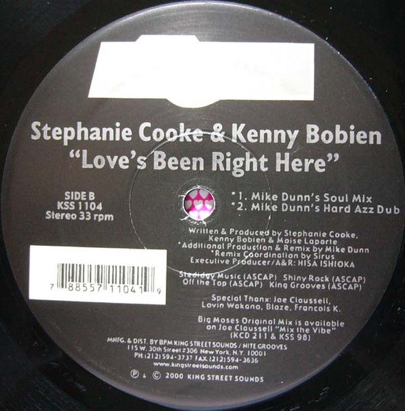 Thumbnail: Stephanie Cooke & Kenny Bobien - Love's Been Right Here