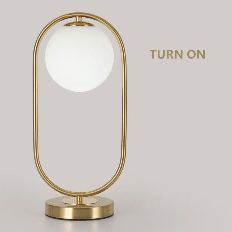 Thumbnail: Modern Gold Oval Table Lamp