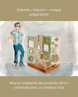 Scénette « Nature » – croquis préparatoire