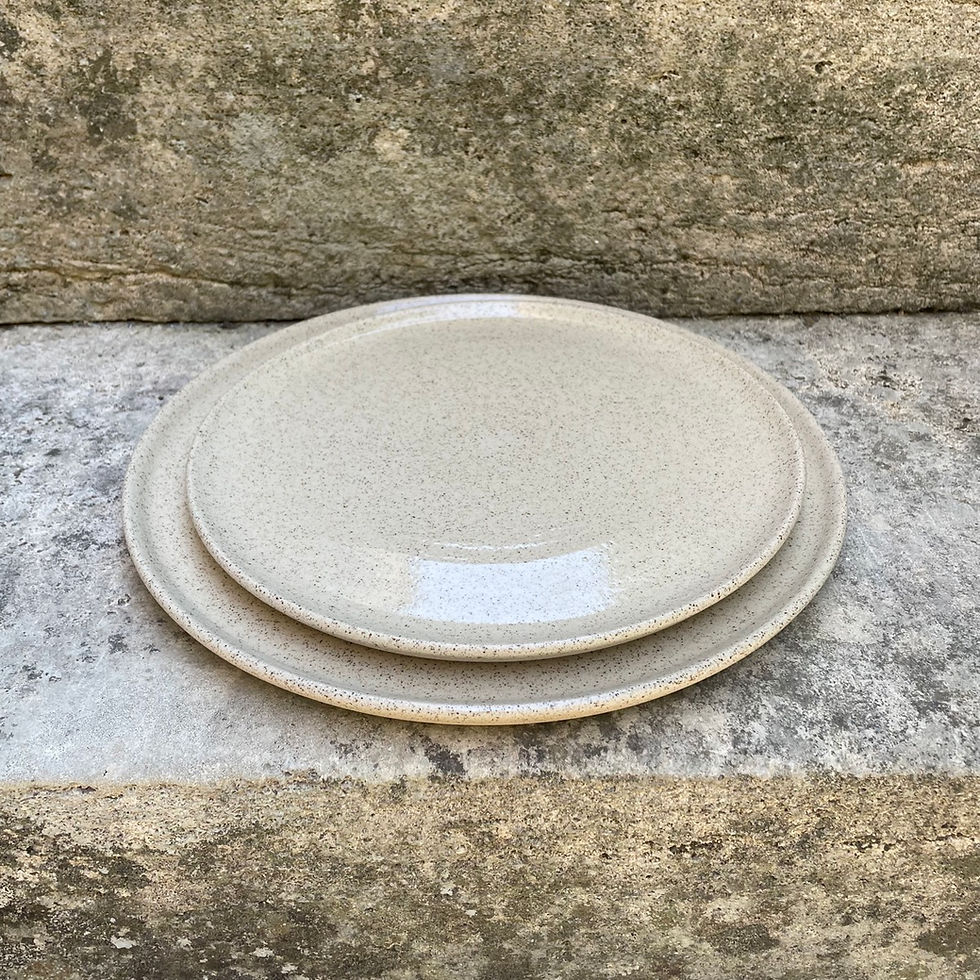 Miniature : Petite assiette en grès pyrité (en pré-commande*)
