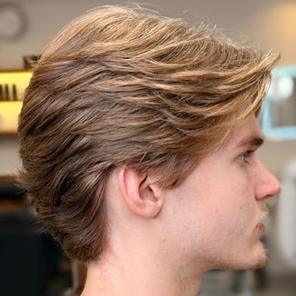 Men's layered haircut by Jason Makki Salon