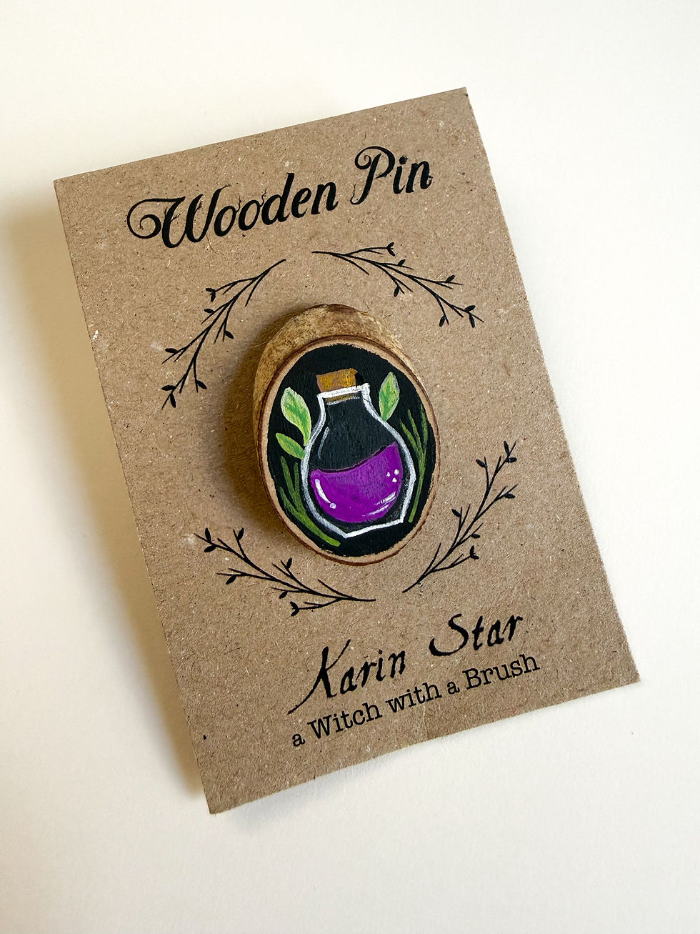 Thumbnail: Hand Painted Magical Wooden Pins 