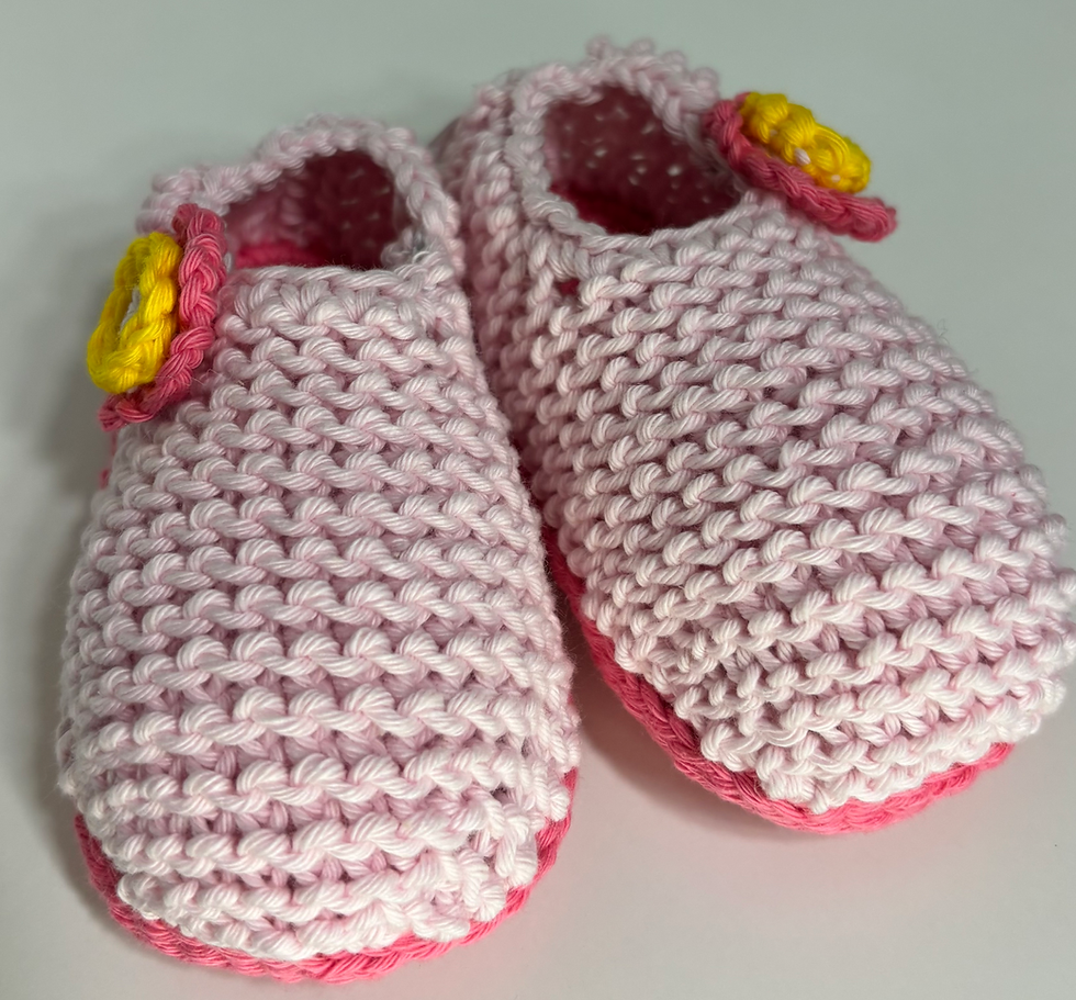 Thumbnail: Flower baby shoes