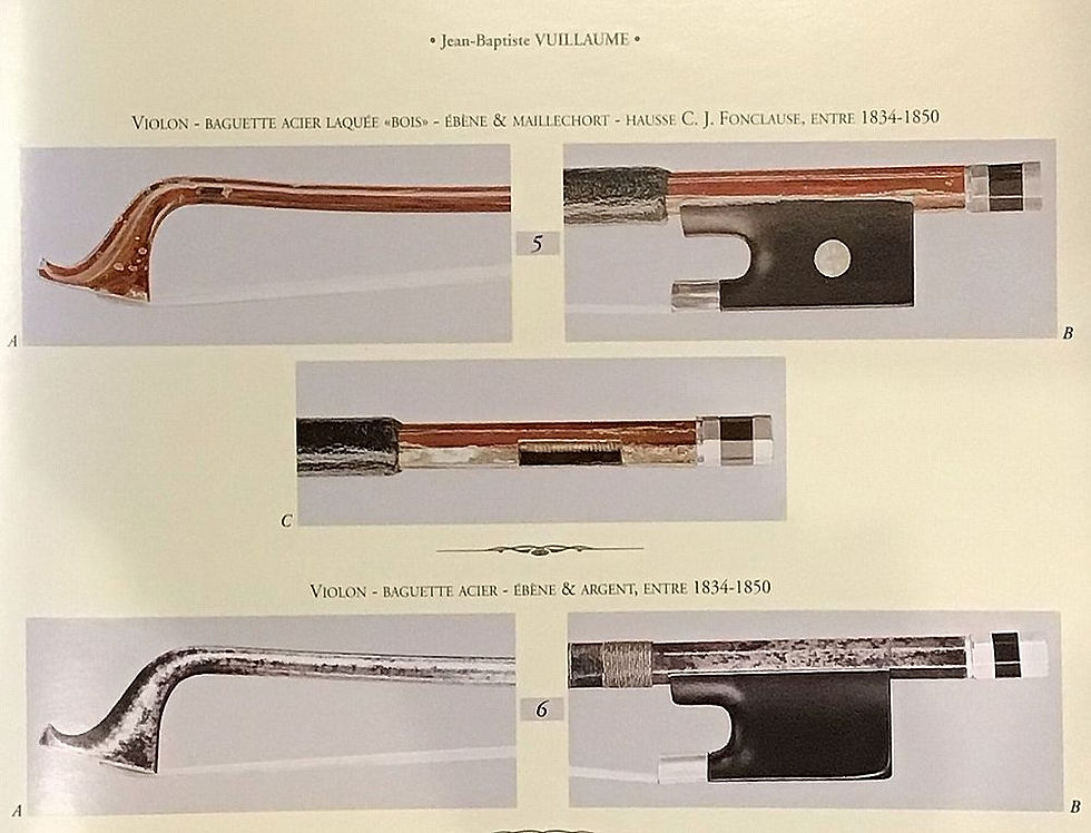 ヴィヨームの金属製の弓 出典:L'Archet volumesⅡB.Millant, J.F.Raffin P.77