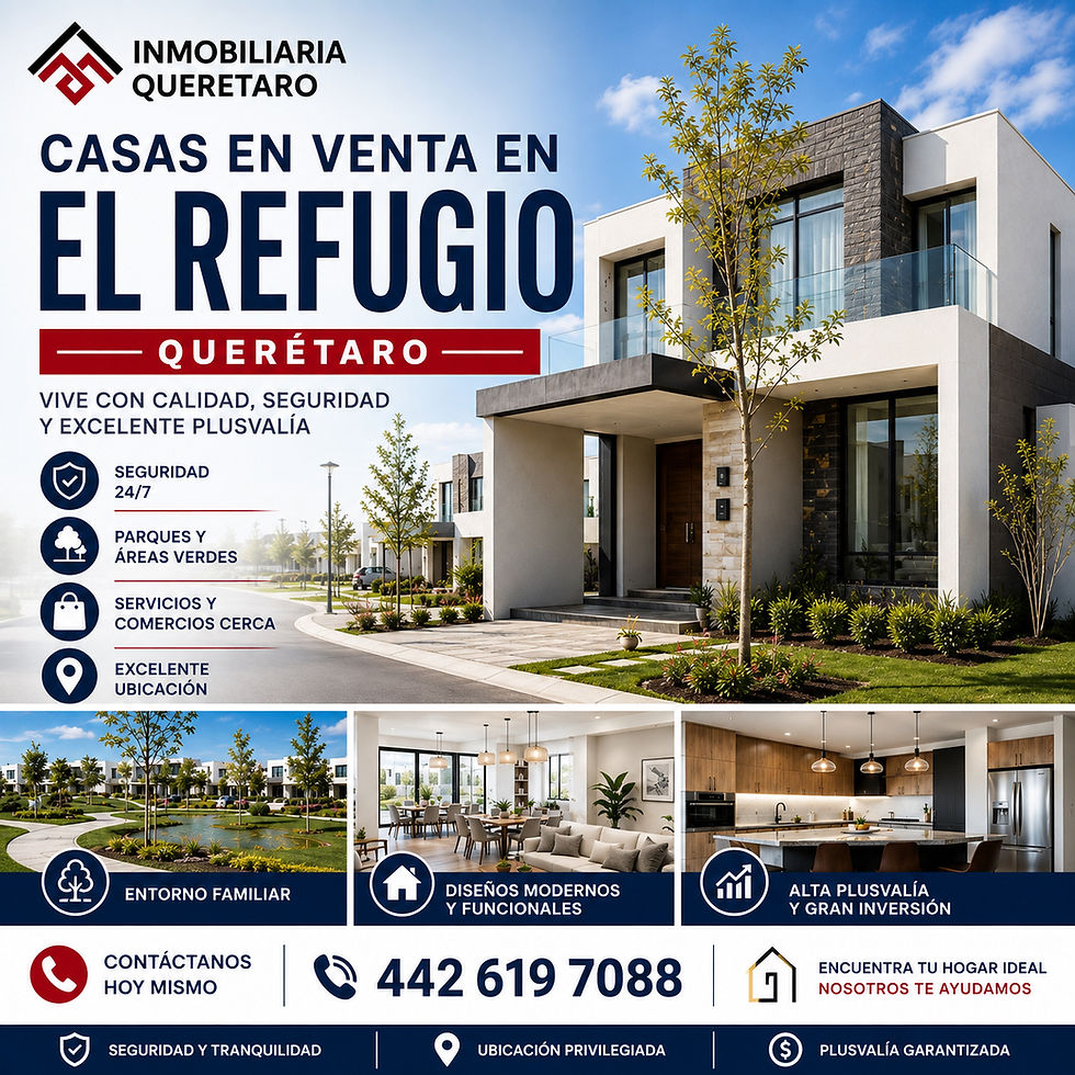 Casas en venta en El Refugio Querétaro | Inmobiliaria Querétaro