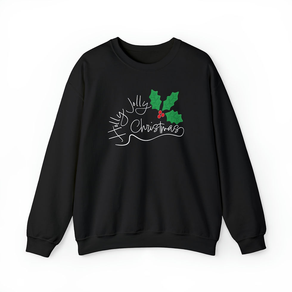 Thumbnail: Holly Jolly Christmas Unisex Crewneck Sweatshirt
